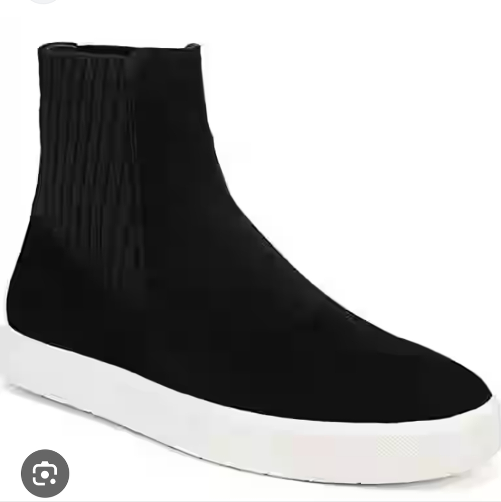 Vince. Black Suede High Top Sneakers Size 7
